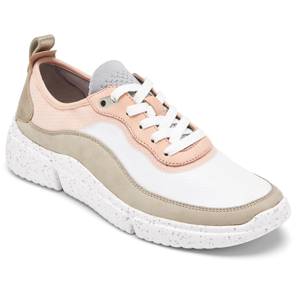 Rockport Sneakers For Womens Pink/White - R-Evolution Mesh - CD4732609